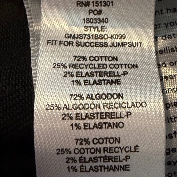 Good American Fit For Success Denim Jumpsuit Women's L Black Stretch Minimalist - Picture 14 of 16